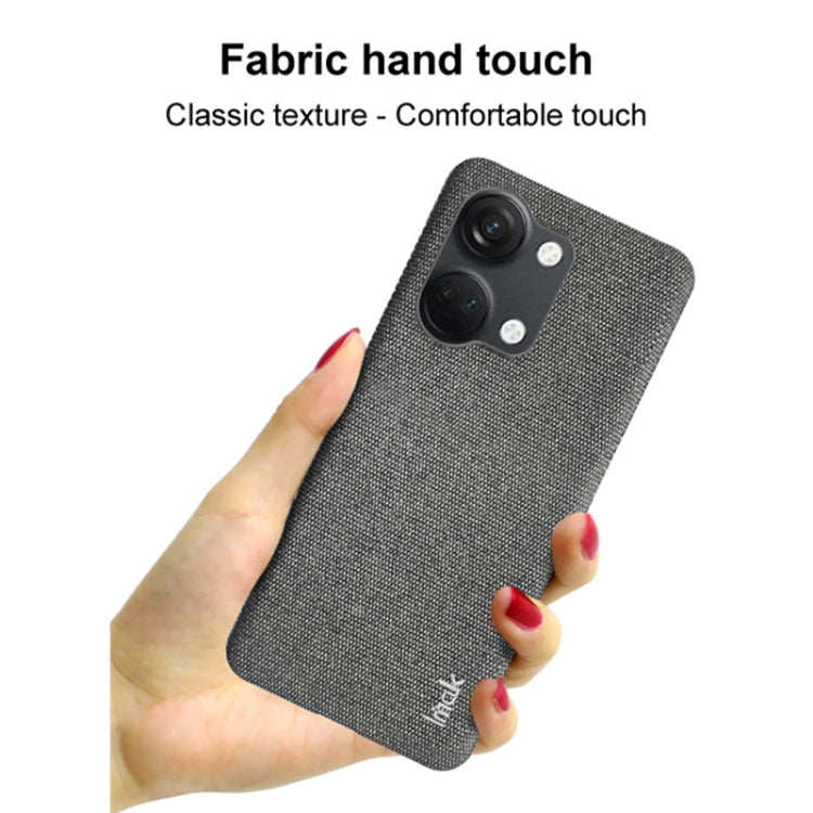 For OnePlus Ace 2V / Nord 3 5G imak Ruiyi Series Cloth Texture PU + PC Phone Case(Dark Grey) - OnePlus Cases by imak | Online Shopping UK | buy2fix