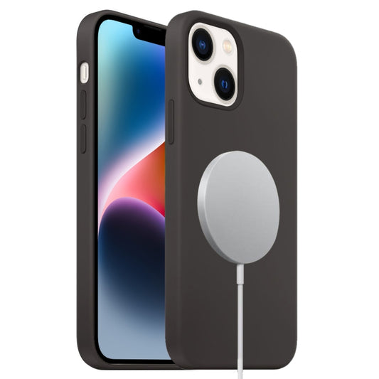For iPhone 15 Plus MagSafe Liquid Silicone Full Coverage Phone Case(Black) - iPhone 15 Plus Cases by buy2fix | Online Shopping UK | buy2fix