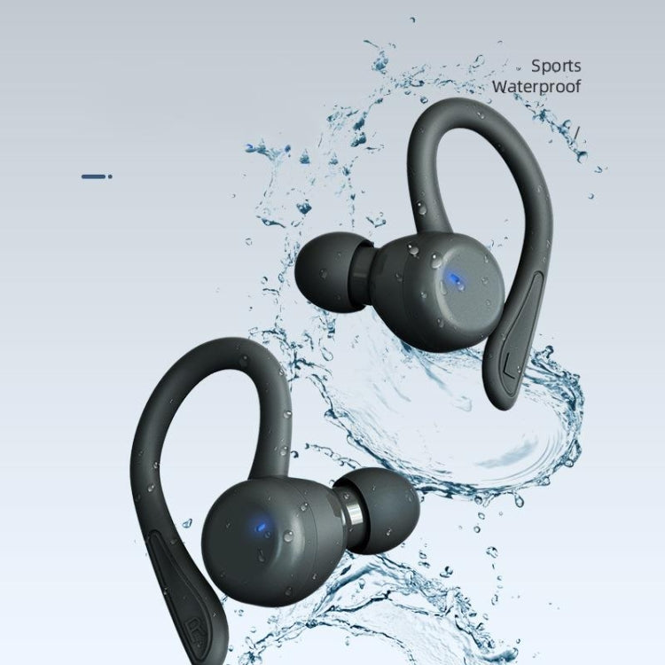 T&G T40 TWS IPX6 Waterproof Hanging Ear Wireless Bluetooth Earphones with Charging Box(Black) - TWS Earphone by T&G | Online Shopping UK | buy2fix