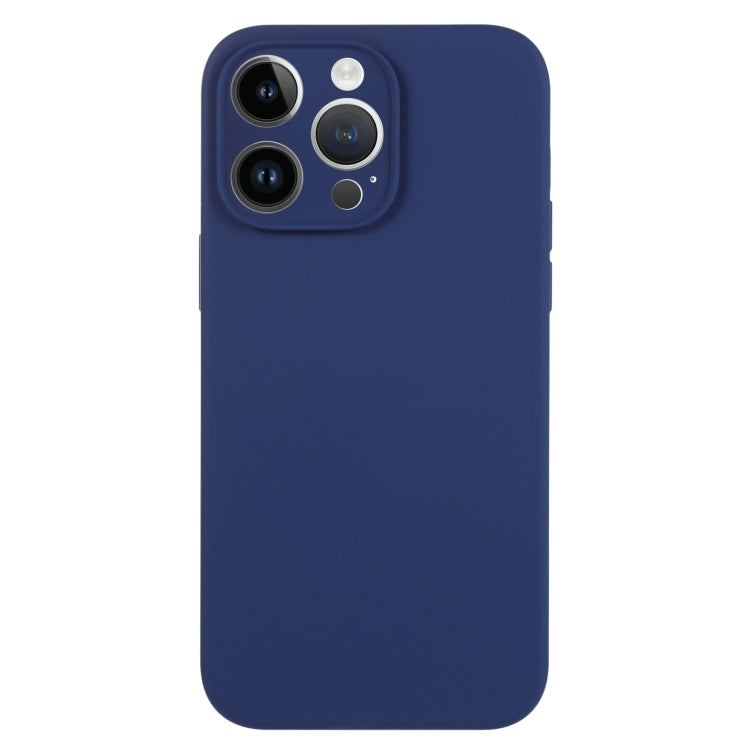 For iPhone 14 Pro Max Pure Color Liquid Silicone Fine Pore Phone Case(Royal Blue) - iPhone 14 Pro Max Cases by buy2fix | Online Shopping UK | buy2fix