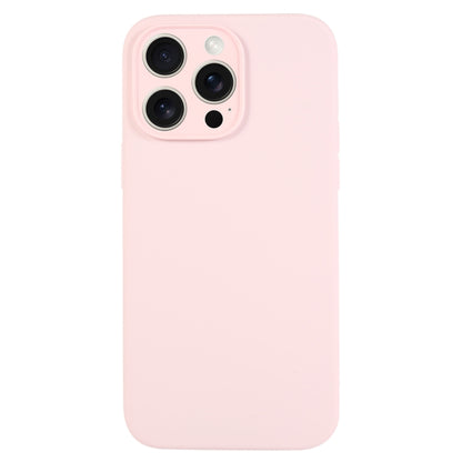 For iPhone 16 Pro Pure Color Liquid Silicone Fine Pore Phone Case(Grey Pink) - iPhone 16 Pro Cases by buy2fix | Online Shopping UK | buy2fix