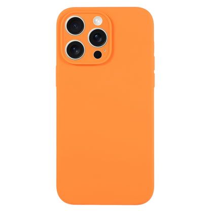 For iPhone 16 Pro Pure Color Liquid Silicone Fine Pore Phone Case(Orange) - iPhone 16 Pro Cases by buy2fix | Online Shopping UK | buy2fix