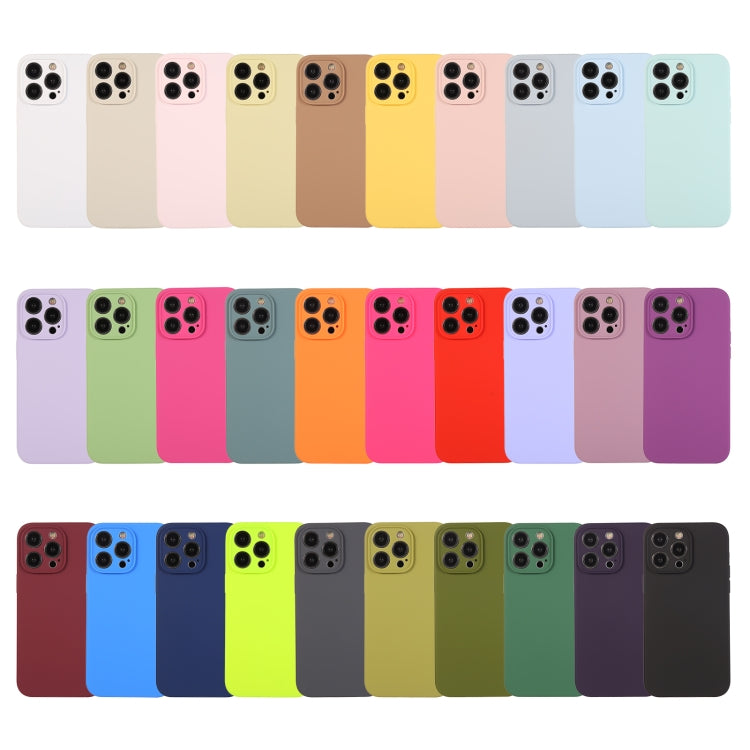 For iPhone 16 Pure Color Liquid Silicone Fine Pore Phone Case(Antique White) - iPhone 16 Cases by buy2fix | Online Shopping UK | buy2fix