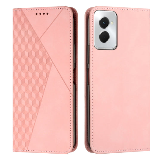 For Motorola Moto G Power 5G 2024 Diamond Splicing Skin Feel Magnetic Leather Phone Case(Rose Gold) - Motorola Cases by buy2fix | Online Shopping UK | buy2fix