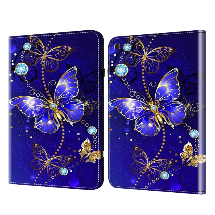For Samsung Galaxy Tab A 10.1 2019 Crystal Texture Painted Leather Tablet Case(Diamond Butterflies) - Tab A 10.1 (2019) T510 / T515 by buy2fix | Online Shopping UK | buy2fix