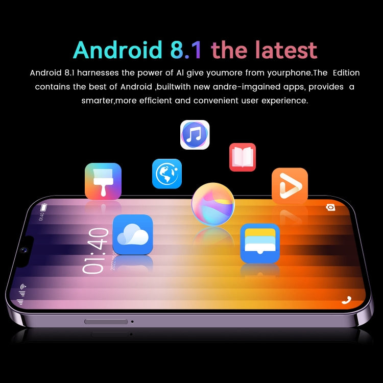 I14 Pro / N85 4G, 1GB+8GB, 6.1 inch Screen, Face Identification, Android  8.1 MTK6737 Quad Core, Network: 4G, Dual SIM(Purple) -  by buy2fix | Online Shopping UK | buy2fix