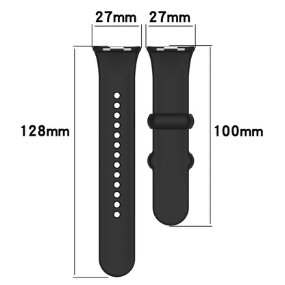 For Xiaomi Mi Band 8 Pro Solid Color Black Buckle Silicone Watch Band(Light Pink) - Watch Bands by buy2fix | Online Shopping UK | buy2fix