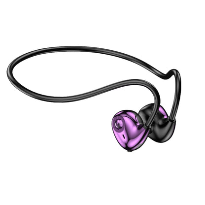 A59 Open Air Conduction Built-in Microphone Wireless Bluetooth Neckband Earphone(Purple) - Sport Earphone by buy2fix | Online Shopping UK | buy2fix