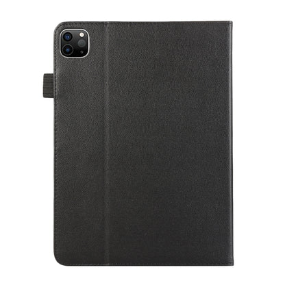 For iPad Pro 11 2024 Litchi Texture Leather Sucker Tablet Case(Black) - iPad Pro 11 2024 Cases by buy2fix | Online Shopping UK | buy2fix