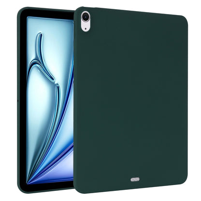 For iPad Air 11 2024 Oil Spray Skin-friendly TPU Tablet Case(Deep Green) - iPad Air 11 2024 Cases by buy2fix | Online Shopping UK | buy2fix