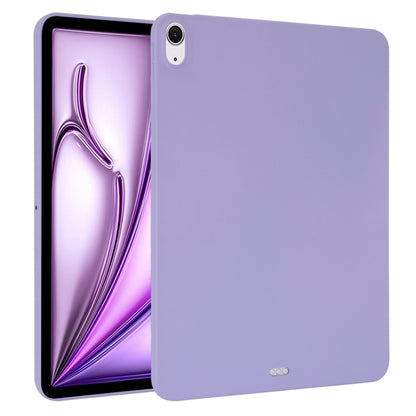 For iPad Air 13 2024 Oil Spray Skin-friendly TPU Tablet Case(Purple) - iPad Air 13 2024 Cases by buy2fix | Online Shopping UK | buy2fix