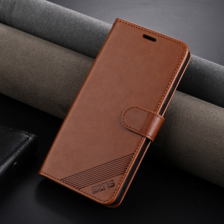 For Xiaomi 14 Ultra AZNS Sheepskin Texture Flip Leather Phone Case(Brown) - 14 Ultra Cases by AZNS | Online Shopping UK | buy2fix