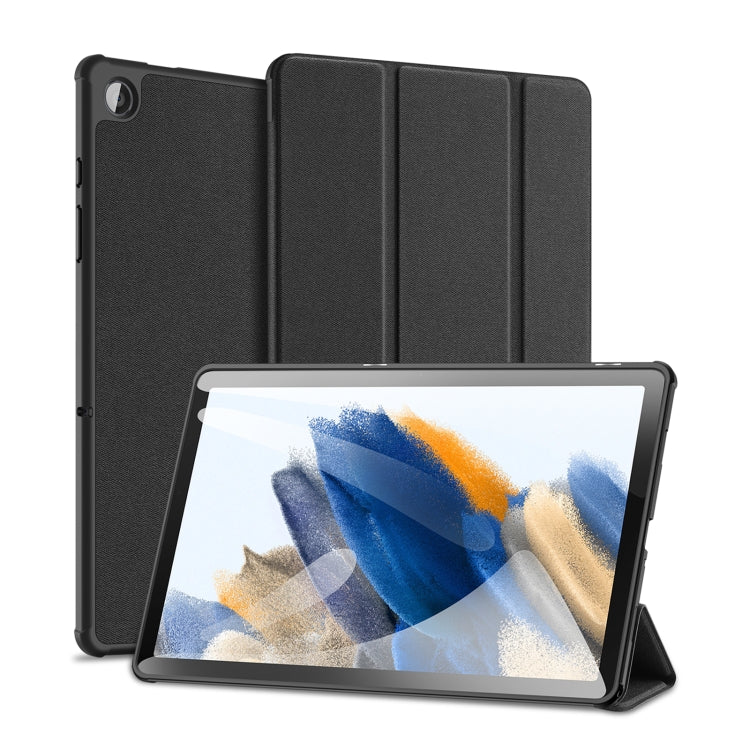 For Samsung Galaxy Tab A9+ DUX DUCIS Domo Series Magnetic Flip Leather Tablet Case(Black) - Galaxy Tab A9+ by DUX DUCIS | Online Shopping UK | buy2fix