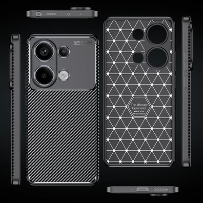 For Xiaomi Redmi Note 13 Pro 4G Carbon Fiber Texture Shockproof TPU Phone Case(Black) - Note 13 Pro Cases by buy2fix | Online Shopping UK | buy2fix