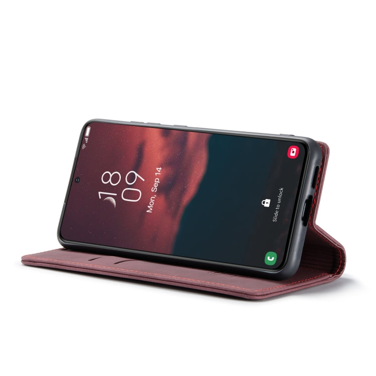 For Samsung Galaxy S24+ 5G CaseMe 013 Multifunctional Horizontal Flip Leather Phone Case(Wine Red) - Galaxy S24+ 5G Cases by CaseMe | Online Shopping UK | buy2fix