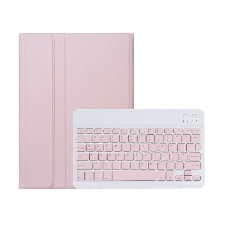 For Xiaomi Redmi Pad SE 11 inch A0N9 Lambskin Texture Ultra-thin Detachable Bluetooth Keyboard Leather Case(Pink) - Others Keyboard by buy2fix | Online Shopping UK | buy2fix