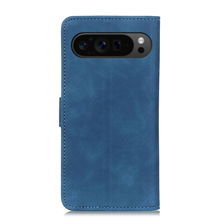 For Google Pixel 9 Pro KHAZNEH Retro Texture Flip Leather Phone Case(Blue) - Google Cases by buy2fix | Online Shopping UK | buy2fix