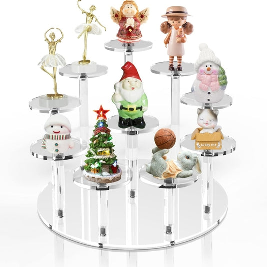 YX066 Acrylic Circular Cupcake Stand - Storage Boxes by buy2fix | Online Shopping UK | buy2fix