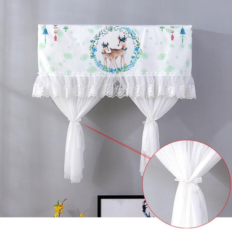 Do Not Take Dust-proof And Anti Direct Blowing Simple Wind Hanging Machine Air Conditioner Moon Cover, Size:Width 98 × Thickness 20 × Height 90cm(Round Leaf) - Dust Covers by buy2fix | Online Shopping UK | buy2fix