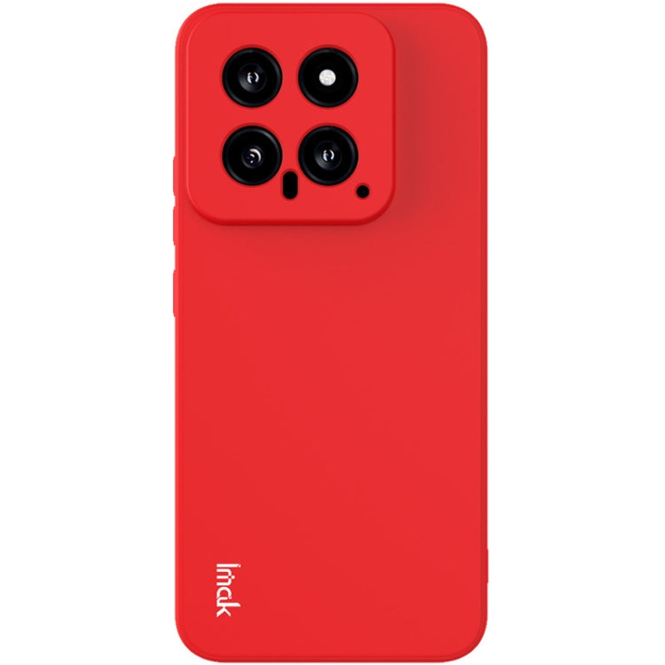 For Xiaomi 14 5G imak UC-4 Series Straight Edge TPU Phone Case(Red) - 14 Cases by imak | Online Shopping UK | buy2fix