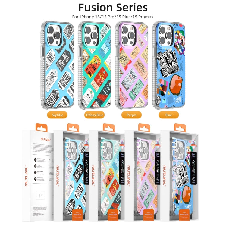 For iPhone 15 Pro Max Mutural Fusion Series Phone Case(Tiffany Blue) - iPhone 15 Pro Max Cases by Mutural | Online Shopping UK | buy2fix