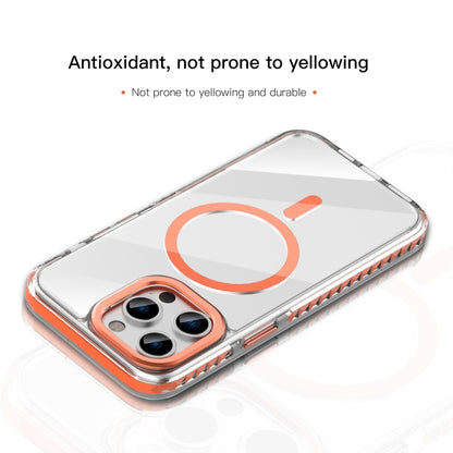 For iPhone 15 Pro Max Mutural Cushion Series MagSafe Magnetic Phone Case(Orange) - iPhone 15 Pro Max Cases by Mutural | Online Shopping UK | buy2fix