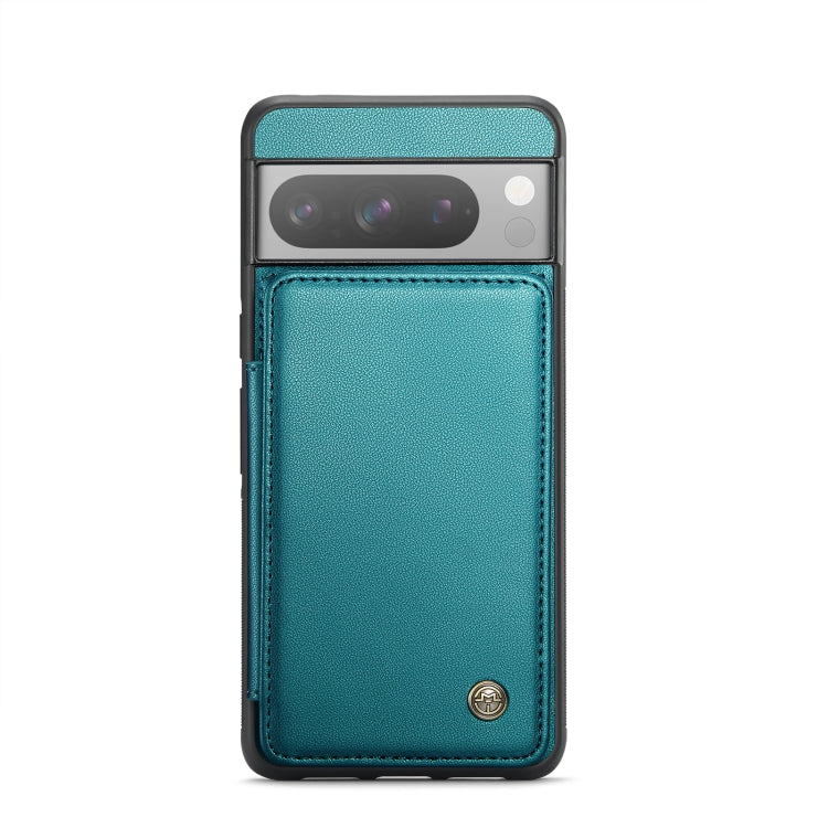 For Google Pixel 8 Pro CaseMe C22 Card Slots Holder RFID Anti-theft Phone Case(Blue Green) - Google Cases by CaseMe | Online Shopping UK | buy2fix