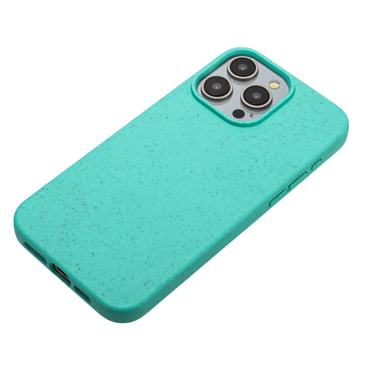 For iPhone 14 Pro Max Wheat MagSafe Magnetic Straw Material + TPU Phone Case(Green) - iPhone 14 Pro Max Cases by buy2fix | Online Shopping UK | buy2fix