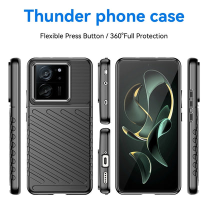 For Xiaomi 13T Thunderbolt Shockproof Soft TPU Phone Case(Black) - Xiaomi Cases by buy2fix | Online Shopping UK | buy2fix