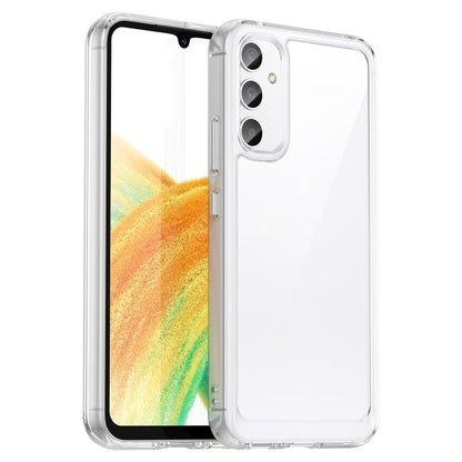 For Samsung Galaxy A25 5G Colorful Series Acrylic Hybrid TPU Phone Case(Transparent) - Galaxy Phone Cases by buy2fix | Online Shopping UK | buy2fix