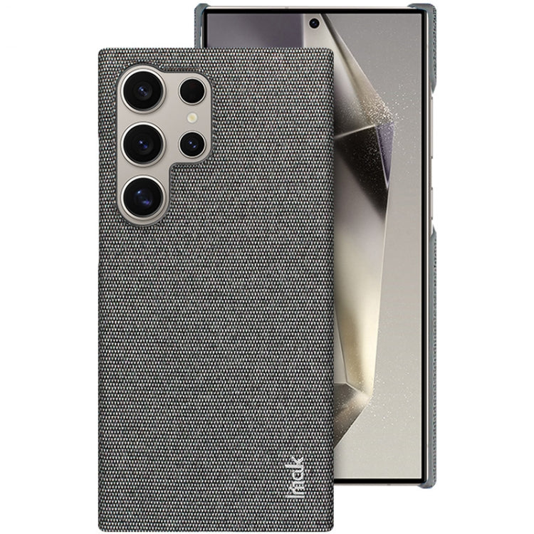 For Samsung Galaxy S24 Ultra 5G imak Ruiyi Series Cloth Texture PU + PC Phone Case(Dark Grey) - Galaxy S24 Ultra 5G Cases by imak | Online Shopping UK | buy2fix