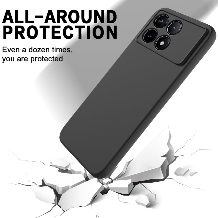 For Xiaomi Redmi K70/K70 Pro Solid Color Liquid Silicone Dropproof Full Coverage Phone Case(Black) - K70 Pro Cases by buy2fix | Online Shopping UK | buy2fix