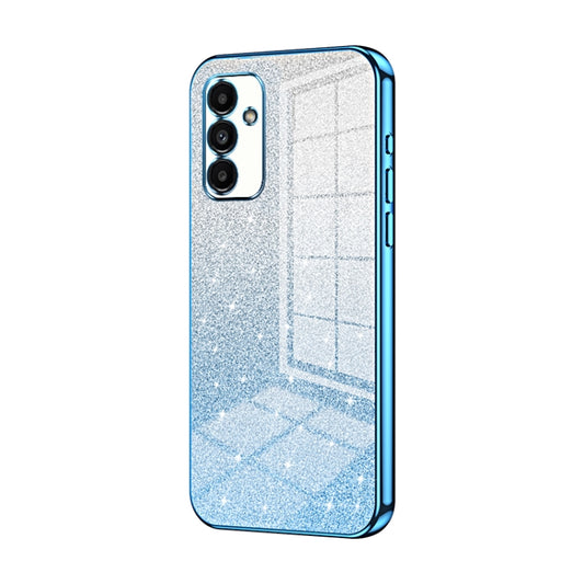 For Samsung Galaxy A13 5G / A04s Gradient Glitter Powder Electroplated Phone Case(Blue) - Galaxy Phone Cases by buy2fix | Online Shopping UK | buy2fix