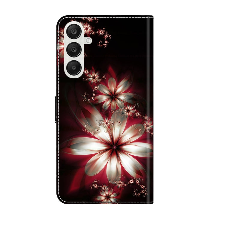 For Samsung Galaxy A35 5G Crystal 3D Shockproof Protective Leather Phone Case(Fantastic Flower) - Galaxy Phone Cases by buy2fix | Online Shopping UK | buy2fix