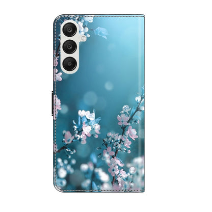 For Samsung Galaxy A55 5G Crystal 3D Shockproof Protective Leather Phone Case(Plum Flower) - Galaxy Phone Cases by buy2fix | Online Shopping UK | buy2fix