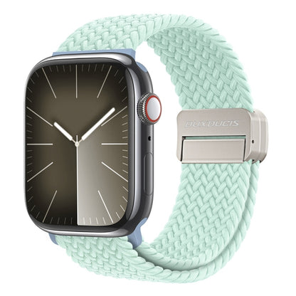 For Apple Watch 38mm DUX DUCIS Mixture Pro Series Magnetic Buckle Nylon Braid Watch Band(Light Mint) - Watch Bands by DUX DUCIS | Online Shopping UK | buy2fix