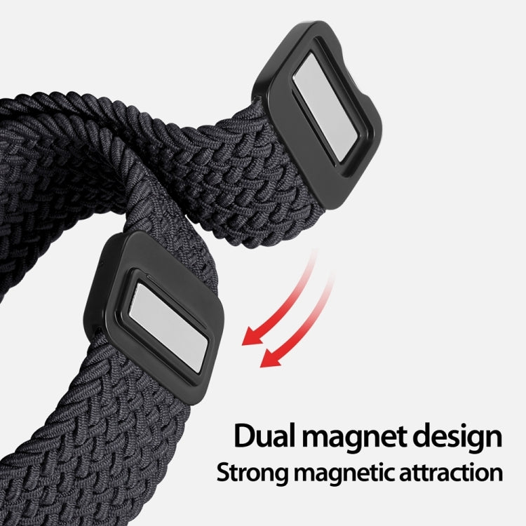 For Apple Watch Series 10 46mm DUX DUCIS Mixture Pro Series Magnetic Buckle Nylon Braid Watch Band(Midnight) - Watch Bands by DUX DUCIS | Online Shopping UK | buy2fix