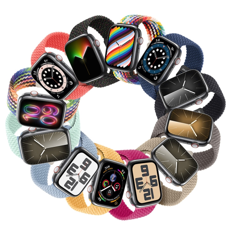 For Apple Watch SE 44mm DUX DUCIS Mixture Pro Series Magnetic Buckle Nylon Braid Watch Band(New Rainbow) - Watch Bands by DUX DUCIS | Online Shopping UK | buy2fix