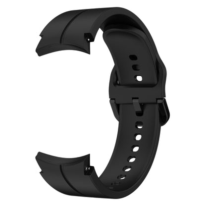 For Samsung Galaxy Watch 6 / 6 Classic Colorful Buckle Silicone Watch Band(Black) - Watch Bands by buy2fix | Online Shopping UK | buy2fix