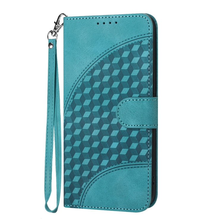 For Xiaomi 13 Pro YX0060 Elephant Head Embossed Phone Leather Case with Lanyard(Light Blue) - 13 Pro Cases by buy2fix | Online Shopping UK | buy2fix