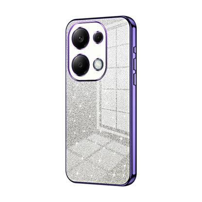 For Xiaomi Redmi Note 13 Pro 4G Gradient Glitter Powder Electroplated Phone Case(Purple) - Note 13 Pro Cases by buy2fix | Online Shopping UK | buy2fix