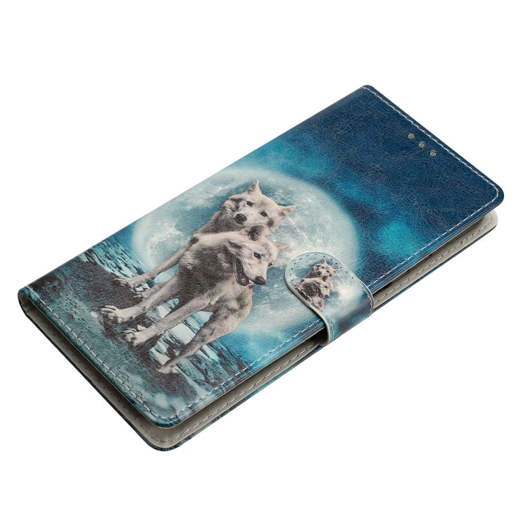 For Ulefone Note 14 Colored Drawing Leather Phone Case(Twin Wolves) - Ulefone Cases by buy2fix | Online Shopping UK | buy2fix