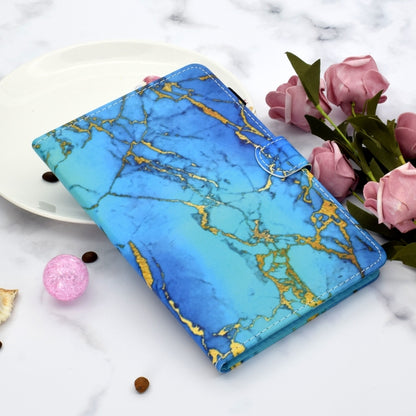 For Lenovo Tab M11/ Xiaoxin Pad 11 2024 Coloured Drawing Stitching Smart Leather Tablet Case(Gilded Marble) - Lenovo by buy2fix | Online Shopping UK | buy2fix