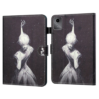 For Lenovo Tab M11/ Xiaoxin Pad 11 2024 Coloured Drawing Stitching Smart Leather Tablet Case(Star Girl) - Lenovo by buy2fix | Online Shopping UK | buy2fix