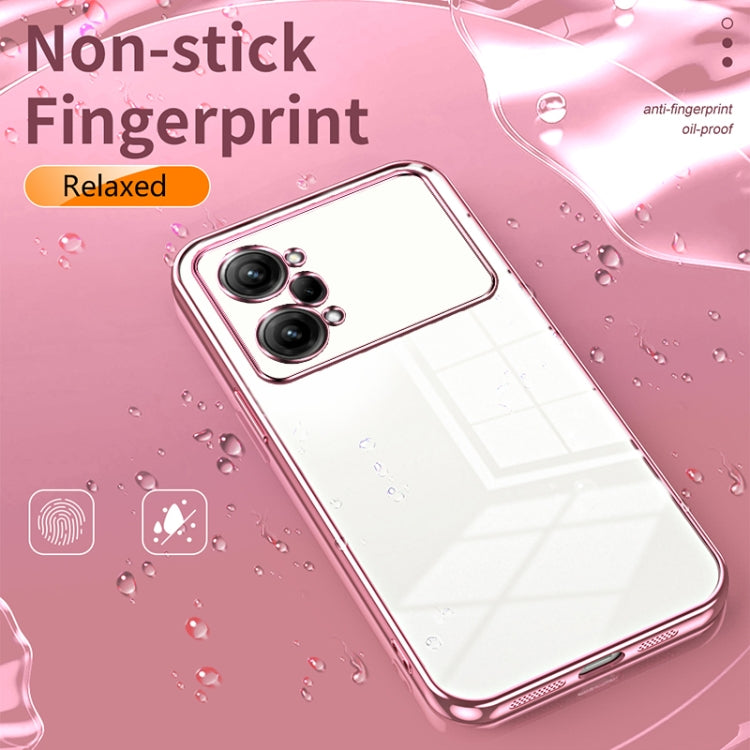 For OPPO K10 Pro Transparent Plating Fine Hole Phone Case(Purple) - OPPO Cases by buy2fix | Online Shopping UK | buy2fix