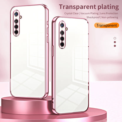 For OPPO K5 / Realme XT/XT 730G Transparent Plating Fine Hole Phone Case(Purple) - OPPO Cases by buy2fix | Online Shopping UK | buy2fix