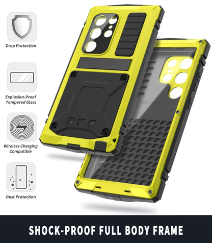 For Samsung Galaxy S24 Ultra 5G R-JUST Life Waterproof Dustproof Shockproof Phone Case(Yellow) - Galaxy S24 Ultra 5G Cases by R-JUST | Online Shopping UK | buy2fix