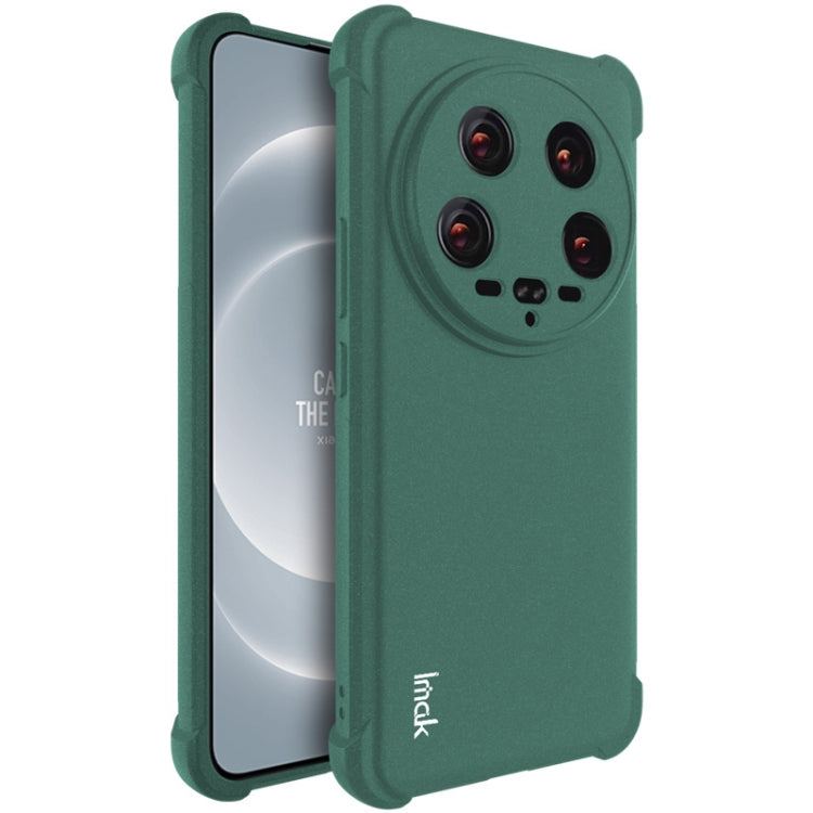 For Xiaomi 14 Ultra 5G imak Shockproof Airbag TPU Phone Case(Matte Green) - 14 Ultra Cases by imak | Online Shopping UK | buy2fix