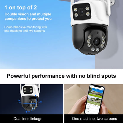 QX101 6MP WiFi Dual Camera Supports Two-way Voice Intercom & Infrared Night Vision(US Plug) - Wireless Camera by buy2fix | Online Shopping UK | buy2fix