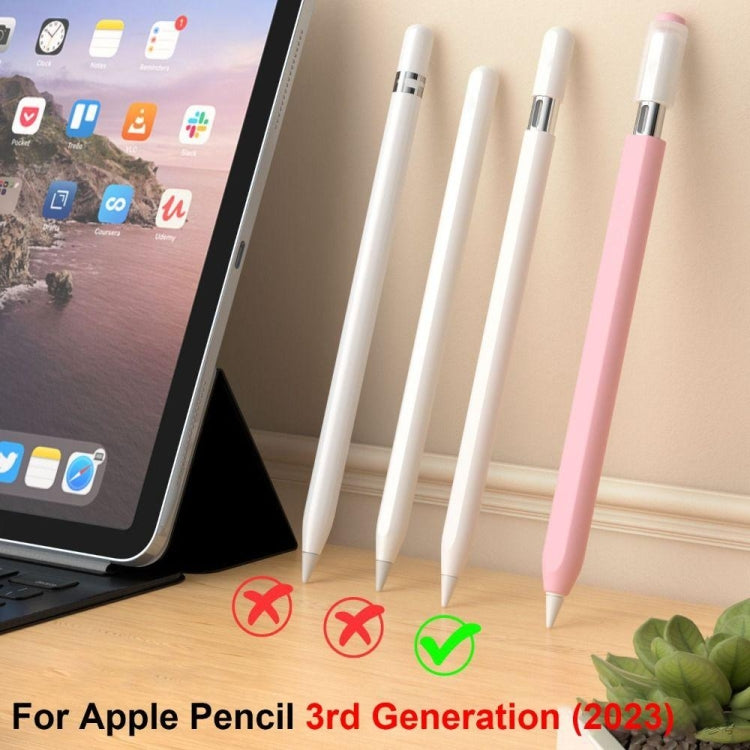 For Apple Pencil (USB-C) Jelly Silicone Stylus Pen Protective Cover(Black) - Pencil Accessories by buy2fix | Online Shopping UK | buy2fix